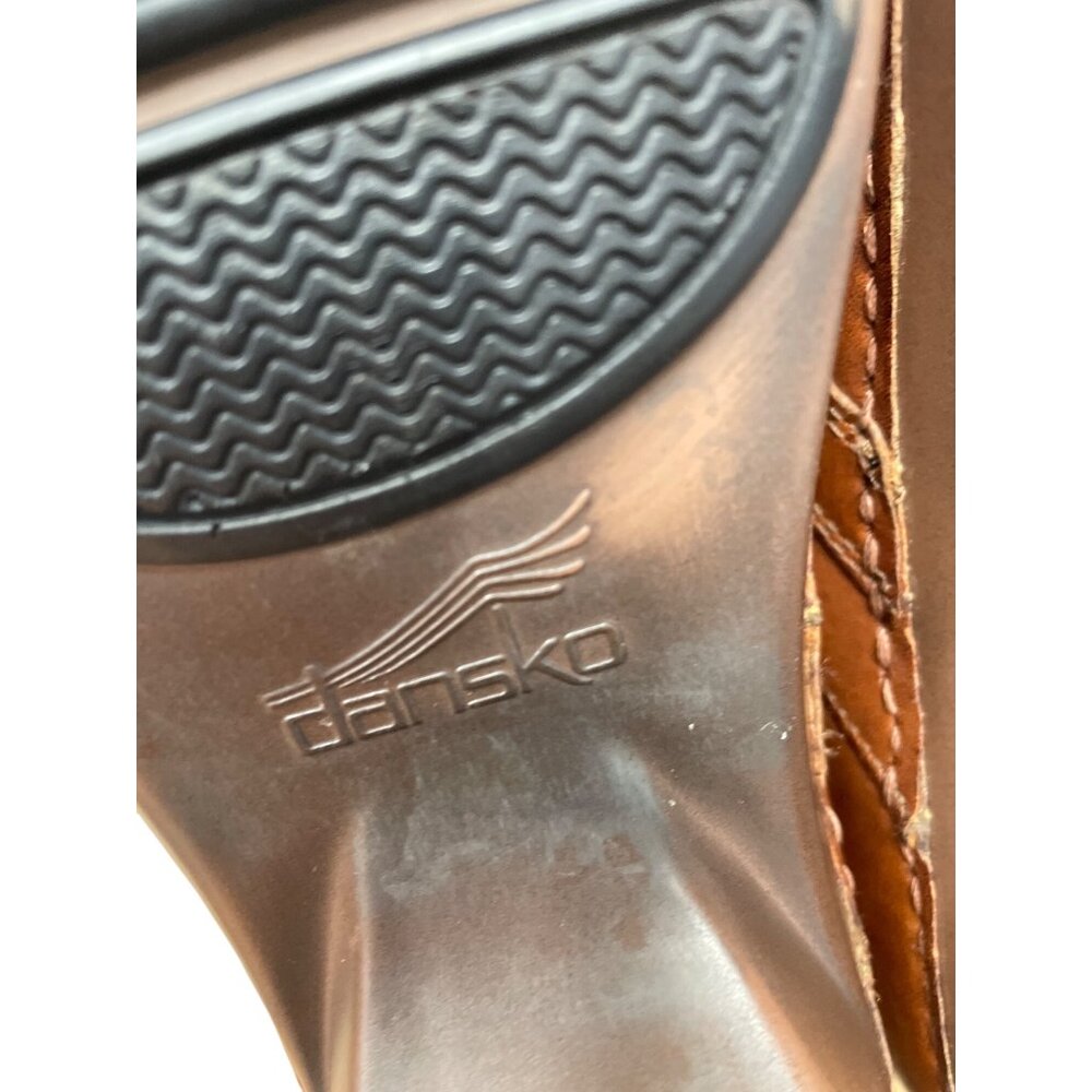 Dansko Womens Brown Leather Mules Clogs Nursing Shoes Size 39/8 SKU 9332 - Picture 6 of 16